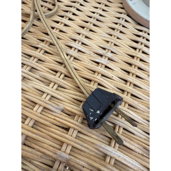 Art Deco 30's Metal Pink Saturn Planet Small Table Lamp Works! - Picture 9 of 11